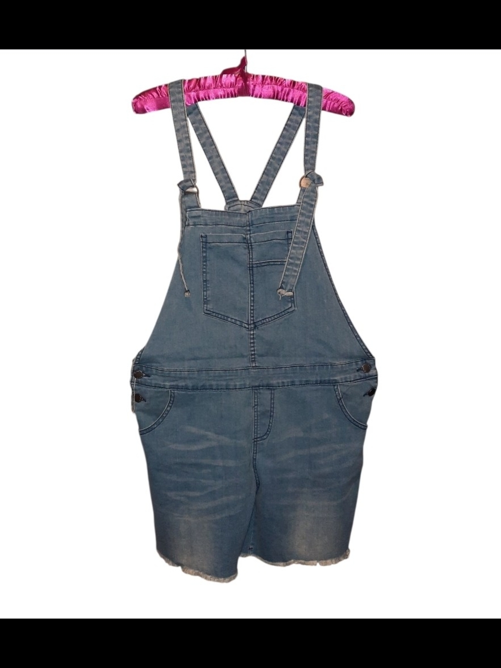 NWT, Z Avenue USA - Women’s Blue Denim Jean Overall Shorts